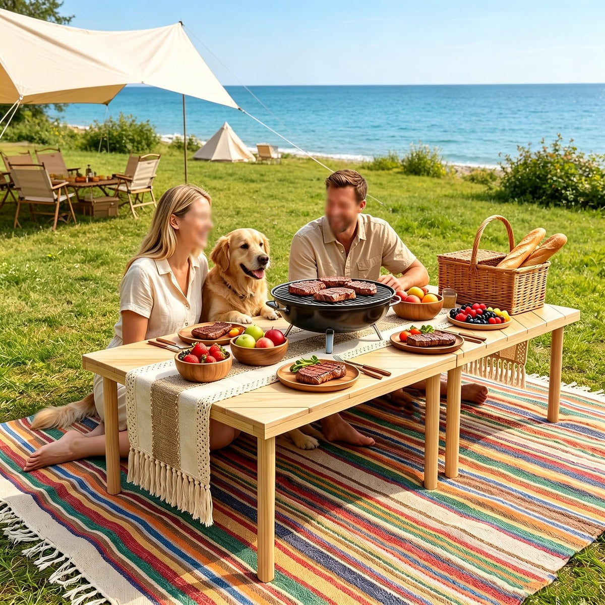 Folding Wooden Picnic Table N233