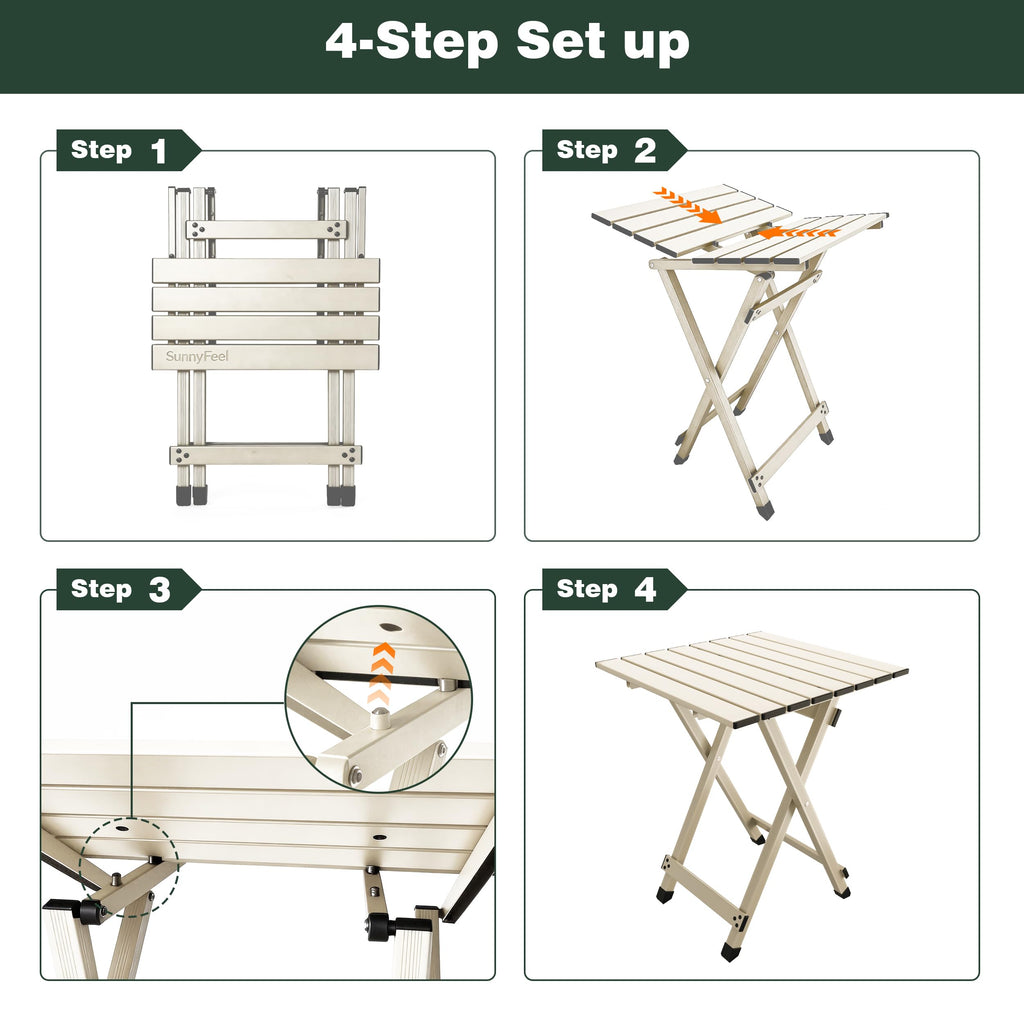Lightweight Aluminum Folding Camping Table H917615
