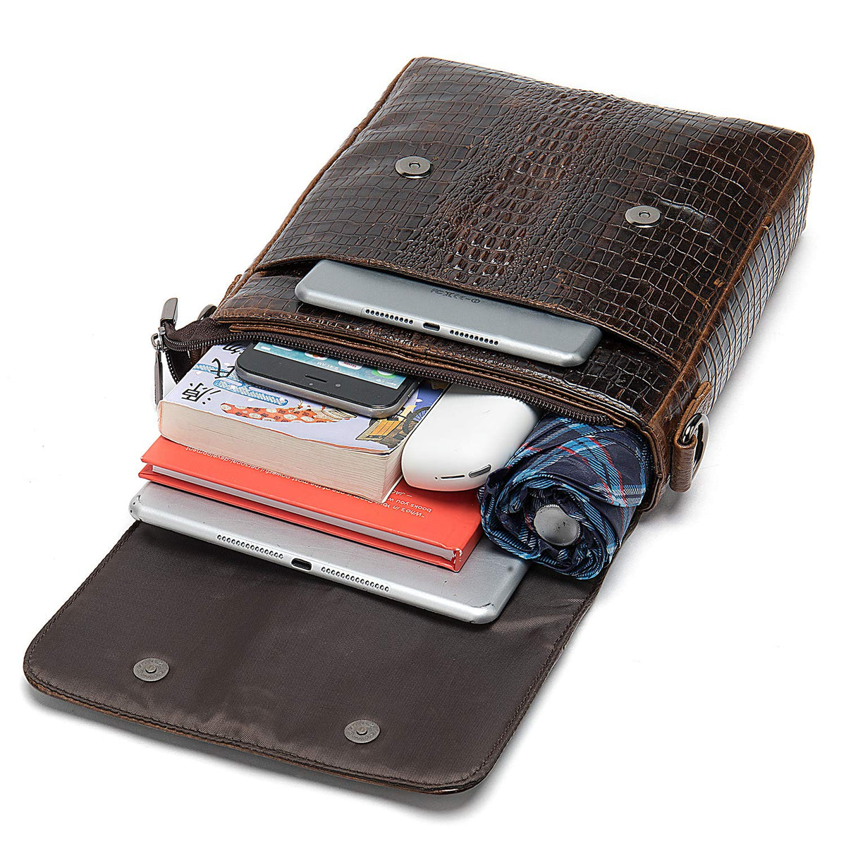 Leather Messenger Bag Shoulder Crossbody Bag B187972