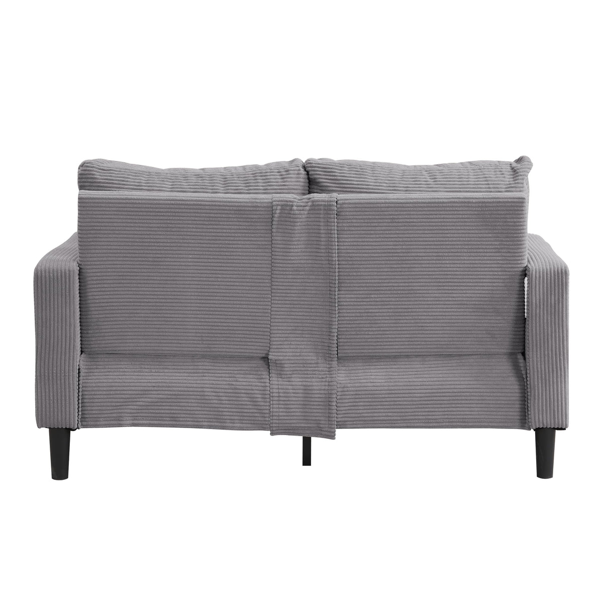 Small Space Saving Light Gray 2-Seat Upholstered Sofa C6716