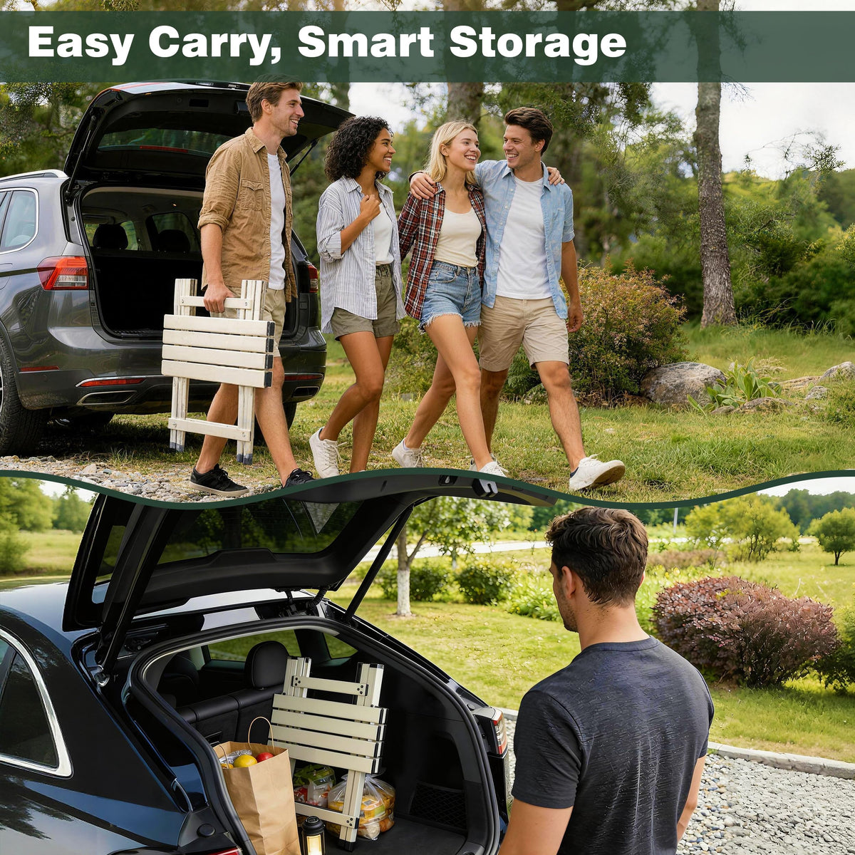 Lightweight Aluminum Folding Camping Table H917615