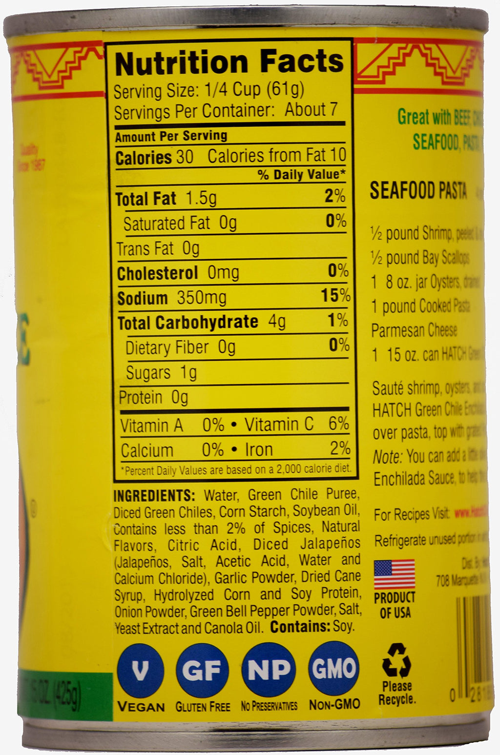 Mild Hatch Green Chile Enchilada Sauce 15-Ounce Pack of 6 D7577
