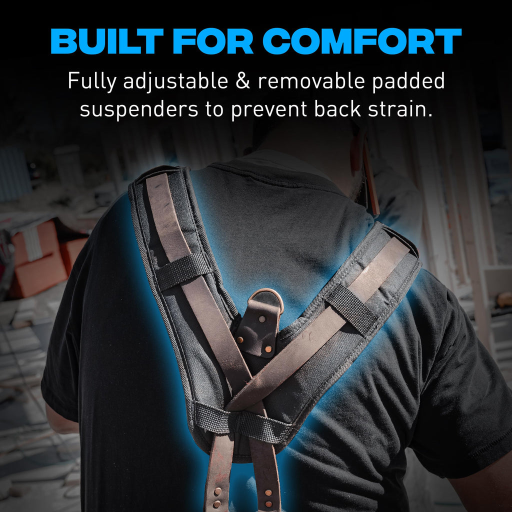 Leather Tool Belt with Suspenders G402949