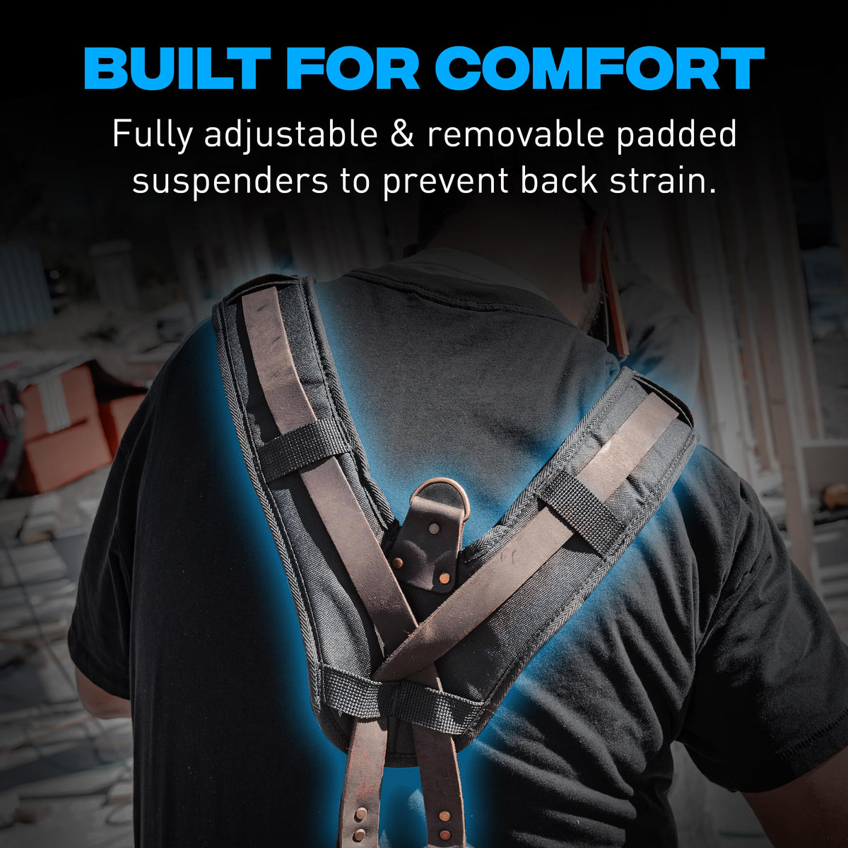 Leather Tool Belt with Suspenders G402949