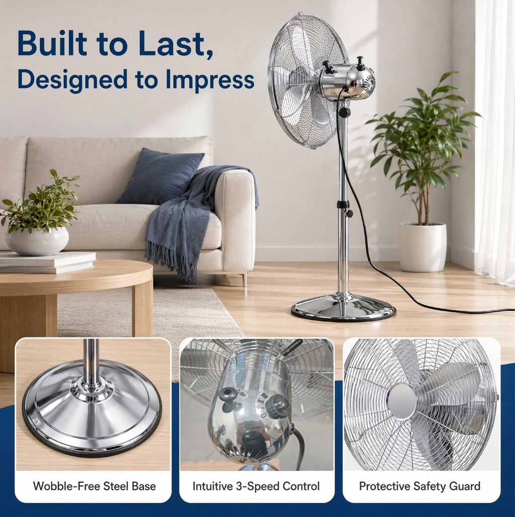 16 Inch 3-Speed Pedestal Fan T854