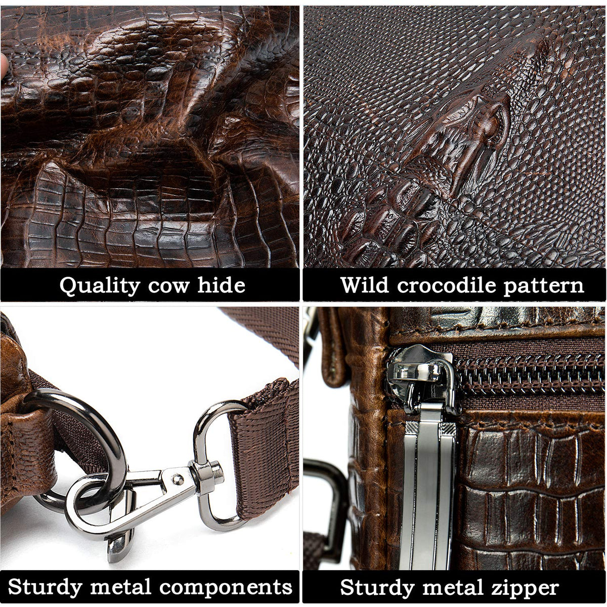 Leather Messenger Bag Shoulder Crossbody Bag B187972